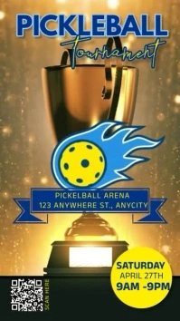 Pickleball Tournament Reel Instagram template