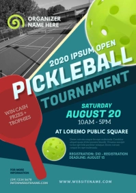 Pickleball Tournament Flyer A4 template