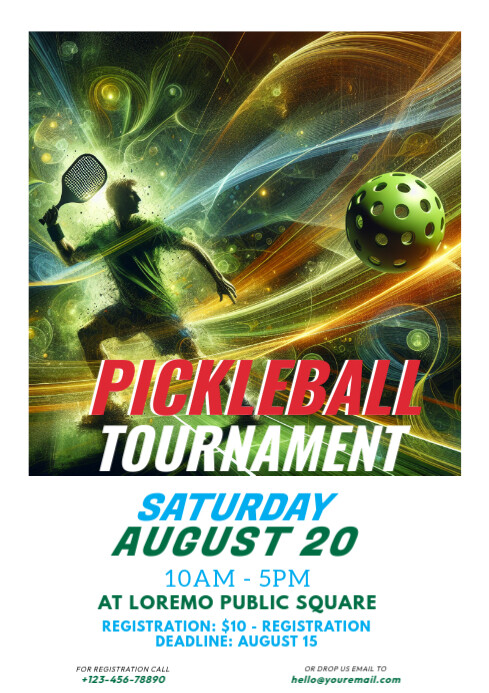 Pickleball tournament flyer Template PosterMyWall