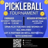 pickleball tournament flyers Publicação no Instagram template