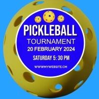 pickleball tournament flyers Instagram Post template