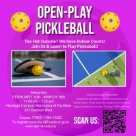 pickleball tournament flyers Instagram Post template