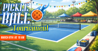 Pickleball Tournament Gambar Bersama Facebook template