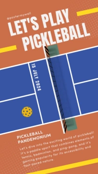 Pickleball Tournament Instagram Story template