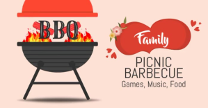 Picnic Barbecue Post ภาพที่แชร์บน Facebook template