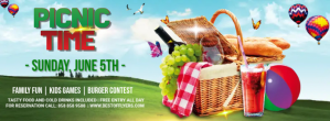 Picnic Facebook-coverfoto template