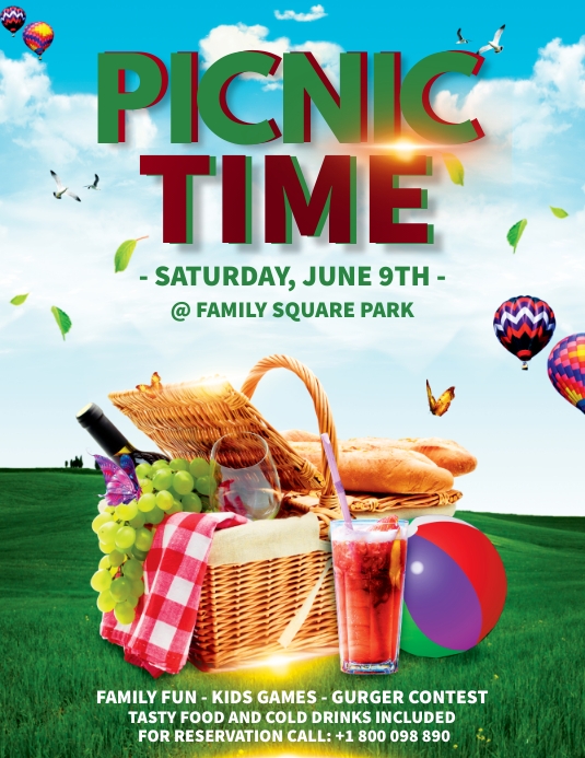 Copy of Picnic flyer template PosterMyWall