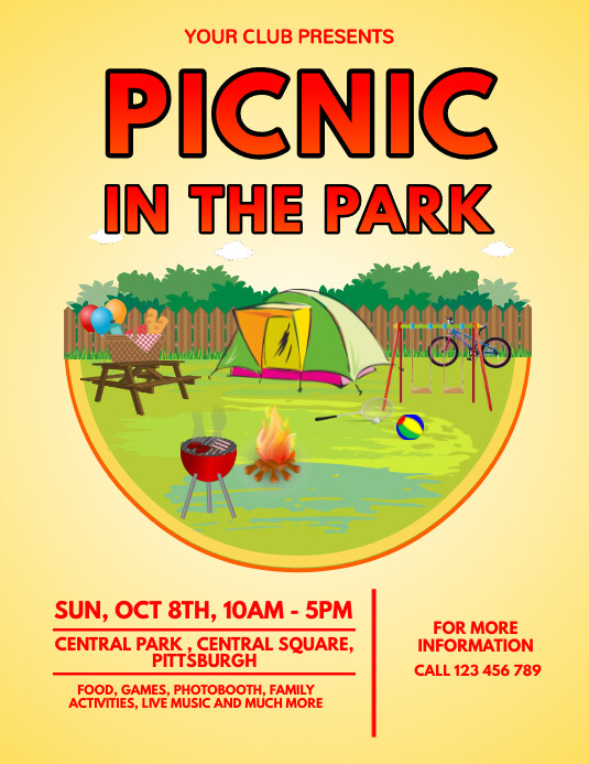 Picnic Flyer Template PosterMyWall