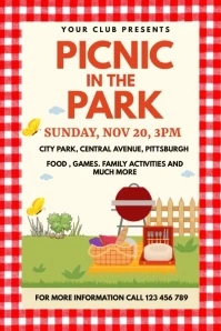 Picnic in the Park Flyer Template Poster