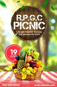 picnic poster Boulevardzeitung template