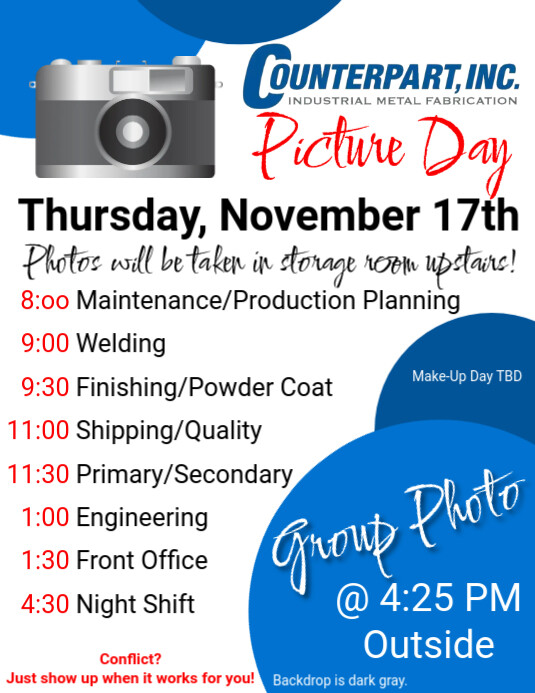 Chapter Photo Day Picture Day Template | PosterMyWall