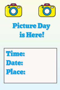 Picture Day Poster template
