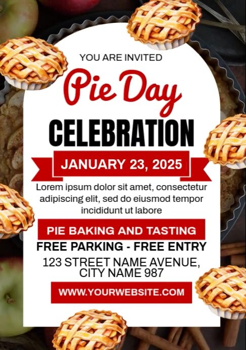 Pie Week Poster Pie Day Celebration Template | PosterMyWall
