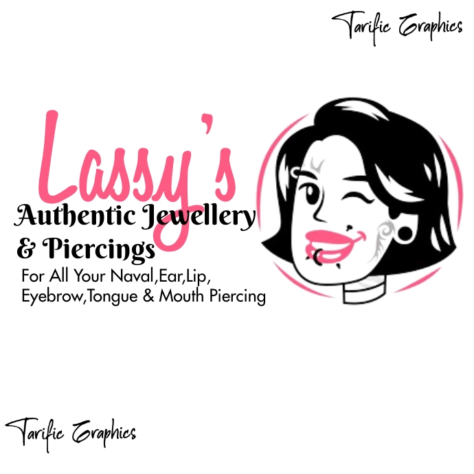 Piercing Label piercing logo Template | PosterMyWall