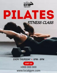 Pilates Class Flyer (US Letter) template