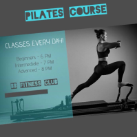 Pilates course ad Instagram-Beitrag template