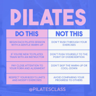 Pilates Instagram-opslag template