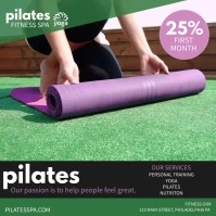 Pilates Instagram-bericht template