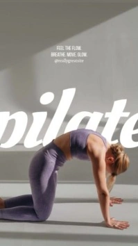 pilates Reel de Instagram template