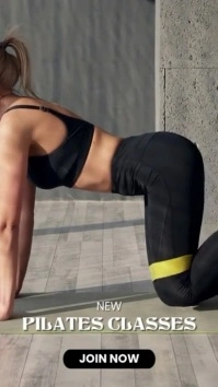 pilates template Vídeo de Tiktok
