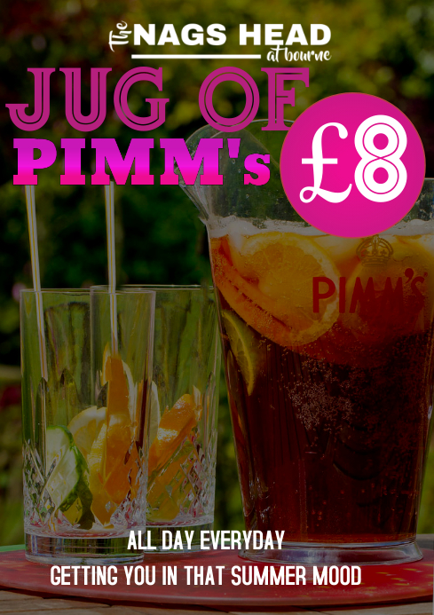 Pimm Temptale pimms Template | PosterMyWall