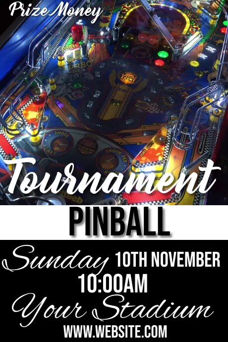 Pinball Template PosterMyWall