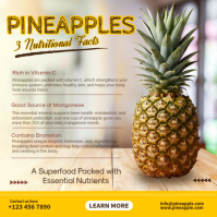 pineapple nutrition facts โพสต์บน Instagram template