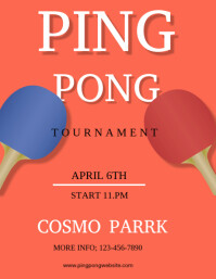 PING PONG Pamflet (Letter AS) template