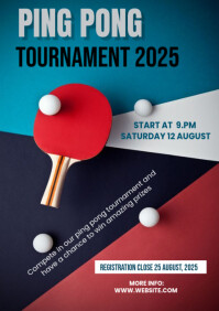 PING PONG A4 template