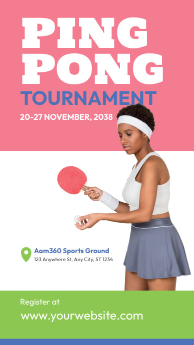 Ping Pong Tournament Ad Template | PosterMyWall