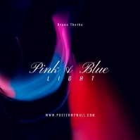 Abstract Blue Web CD Cover Template | PosterMyWall
