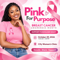 Wit Breast Cancer Awareness Instagram Plasing Template