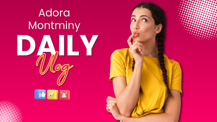 Pink 3d Youtube Thumbnail Design  Youtube Thumbnail template