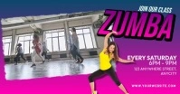 Pink 3d Zumba Classes Gambar Bersama Facebook template