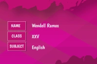 Pink Abstract Back To School |  Notebook Labe Étiquette template