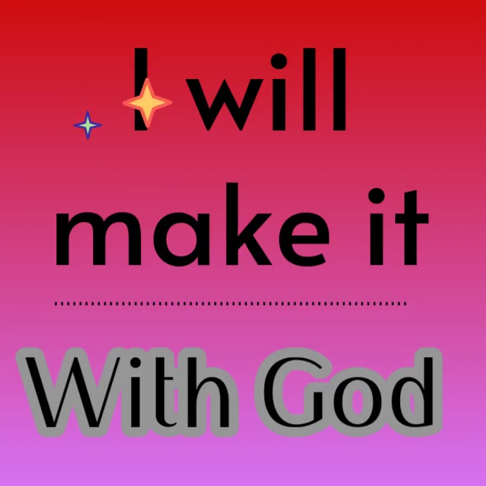 Pink Abstract I Will Make It God Instagram Post template