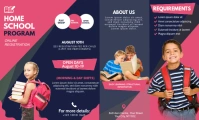 Pink and Black School Tri-fold Brochure Format US Legal template