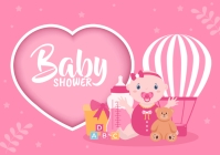 Pink Baby Shower Theme Template PosterMyWall