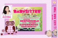 babysitting flyer templates free