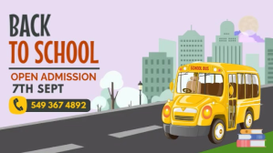 Viola Back to School Event Digitalanzeige Template