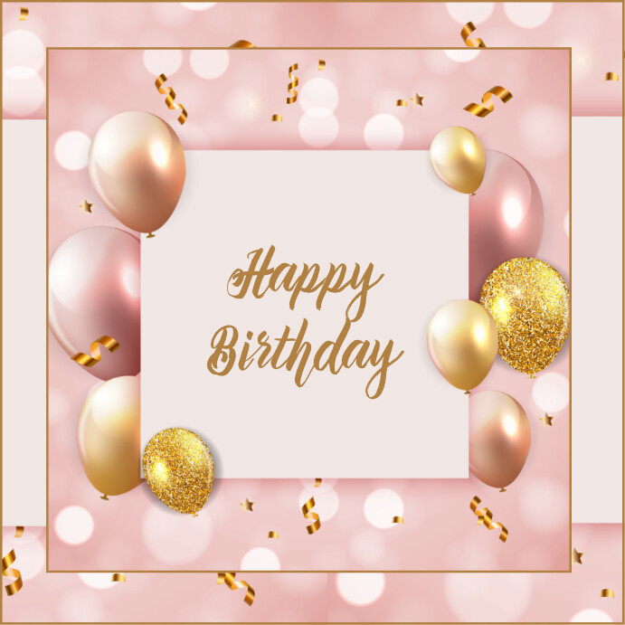 Pink Birthday Template PosterMyWall