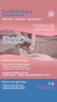 Breathwork & Sound Healing Instagram Story Video Template