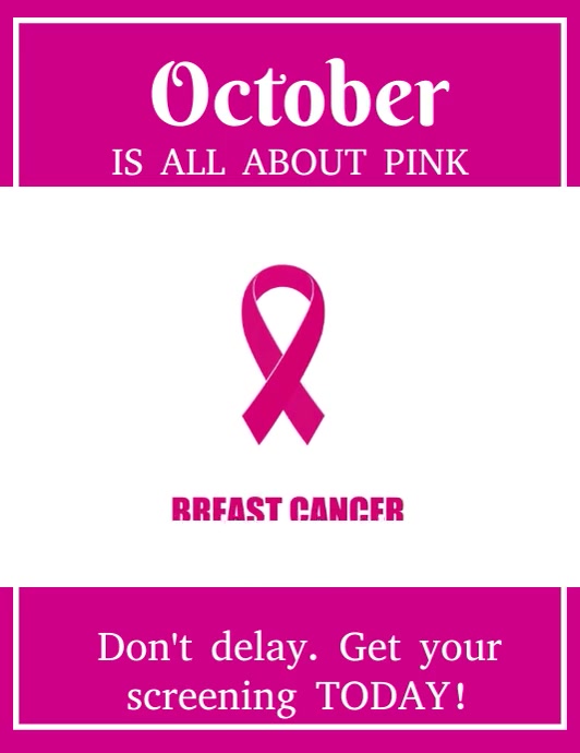 Pink Breast Cancer Awareness Instagram Story Template | PosterMyWall