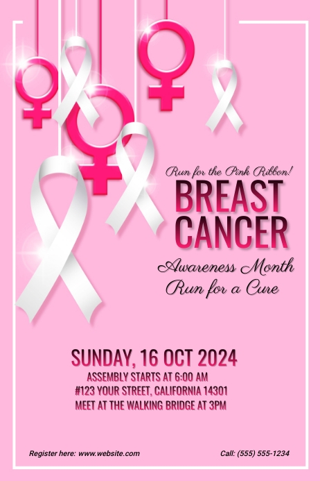 Copy of Pink Breast Cancer Awareness Month Poster | PosterMyWall
