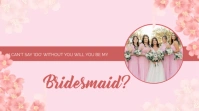 Pink Bridesmaid Cards, Bridesmaid Poster, Bridesmaids Invitations, Bridesmaid Proposal Cards Youtube template