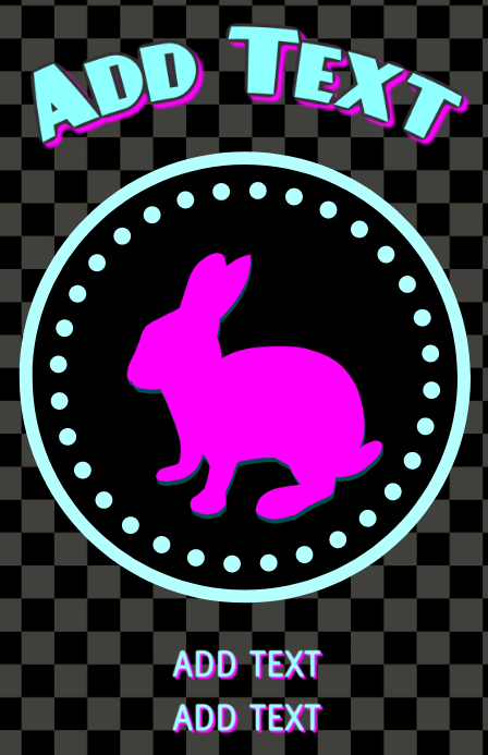 Pink Rabbit Template This Design Template is not available | PosterMyWall