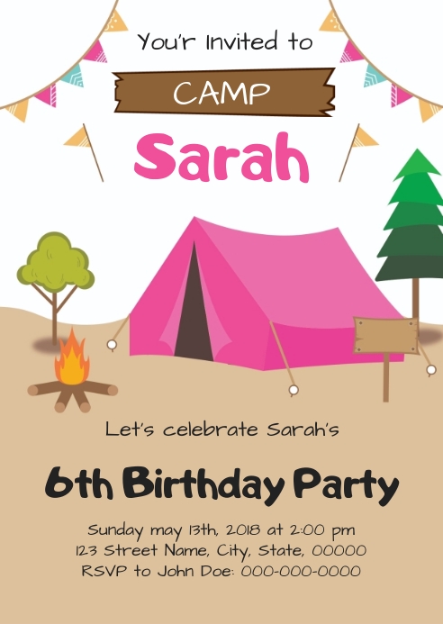 Camping Tent Template Camping Tent Template