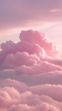 Pink Cloud Background Digital Display (9:16) template