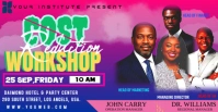 Pink Collage Cost Reduction Workshop Facebook Event Cover template