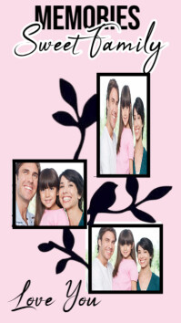 Rosa Family Memories Historia de Instagram Template